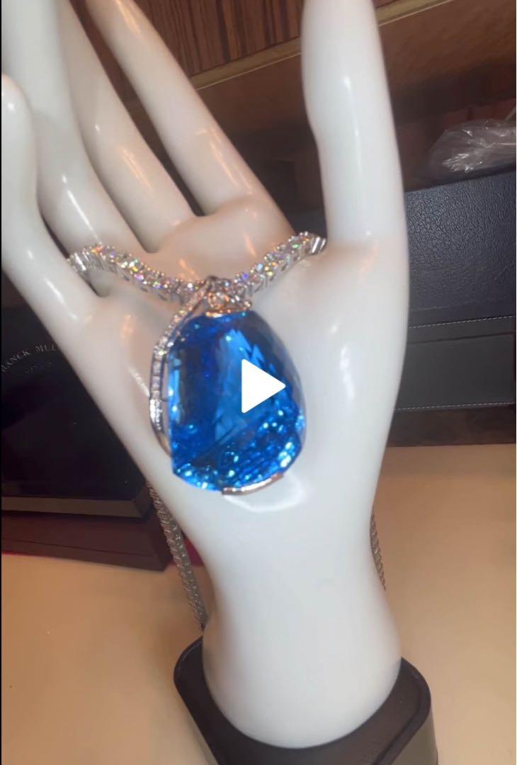 にっこりなし様専用❣️大特価!!!天然ブルートパーズブレスレット20.00ct 画像15