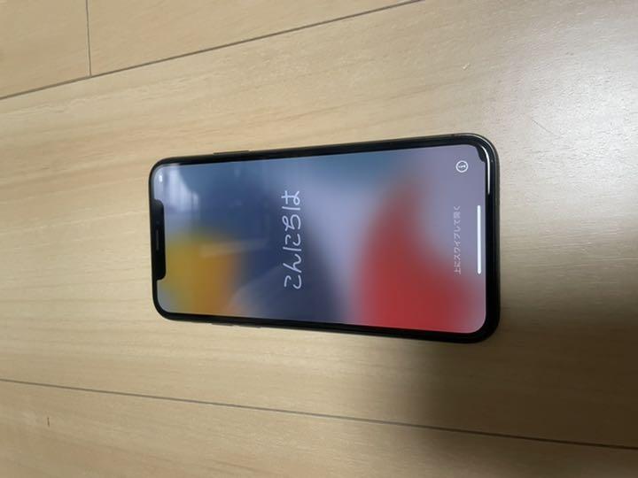 iPhone X 256GB スペースグレイ　本体のみsimロック解除済
