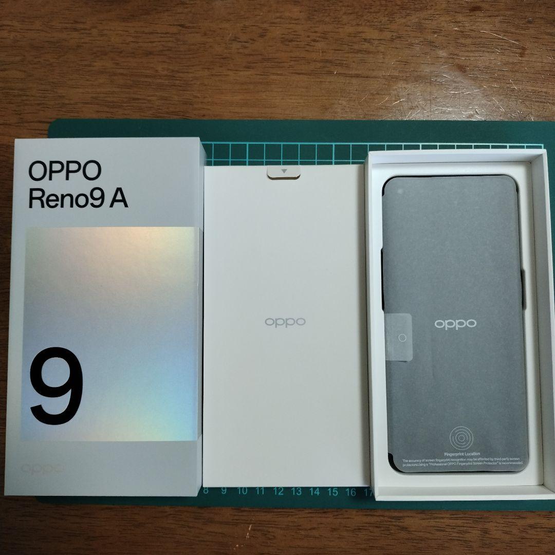 OPPO Reno9 A ナイトブラック ケース付き