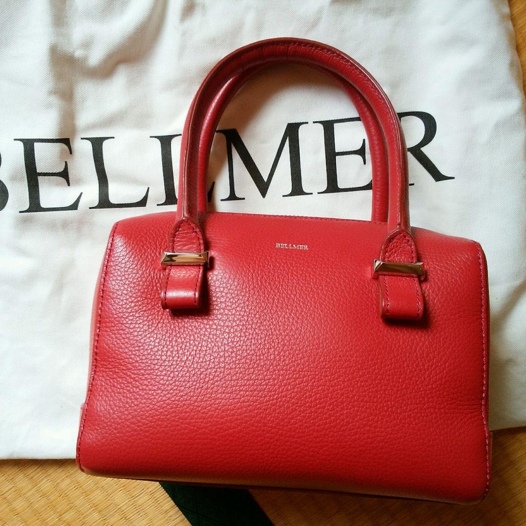 ベルメール☆新品 レッド ハンドバッグ