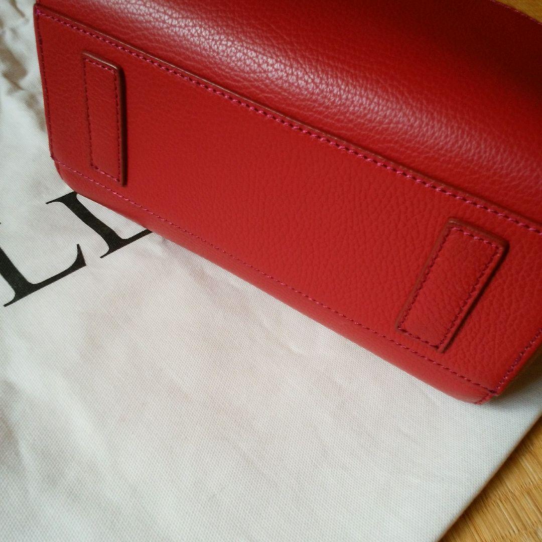 ベルメール☆新品 レッド ハンドバッグ