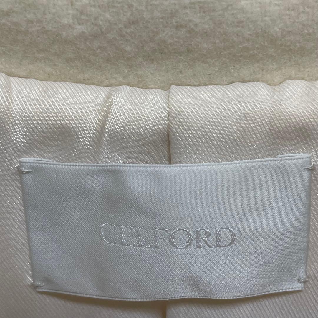 CELFORD セルフォード bellandi ビッグカラーコート アイボリー CELFORD セルフォード bellandi ビッグカラーコート アイボリー