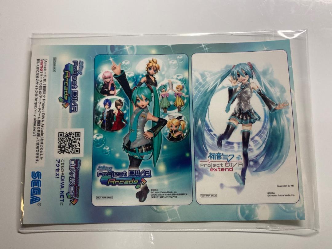 初音ミク Project DiVA Arcade Aimeカードステッカー セガ