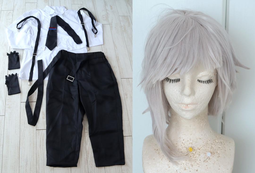 文豪ストレイドッグス　文スト　中島敦　衣装＋ウィッグ（おまけ）　コスプレ　L