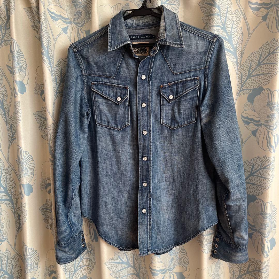 Ralph Lauren デニム長袖シャツ　ダメージ加工