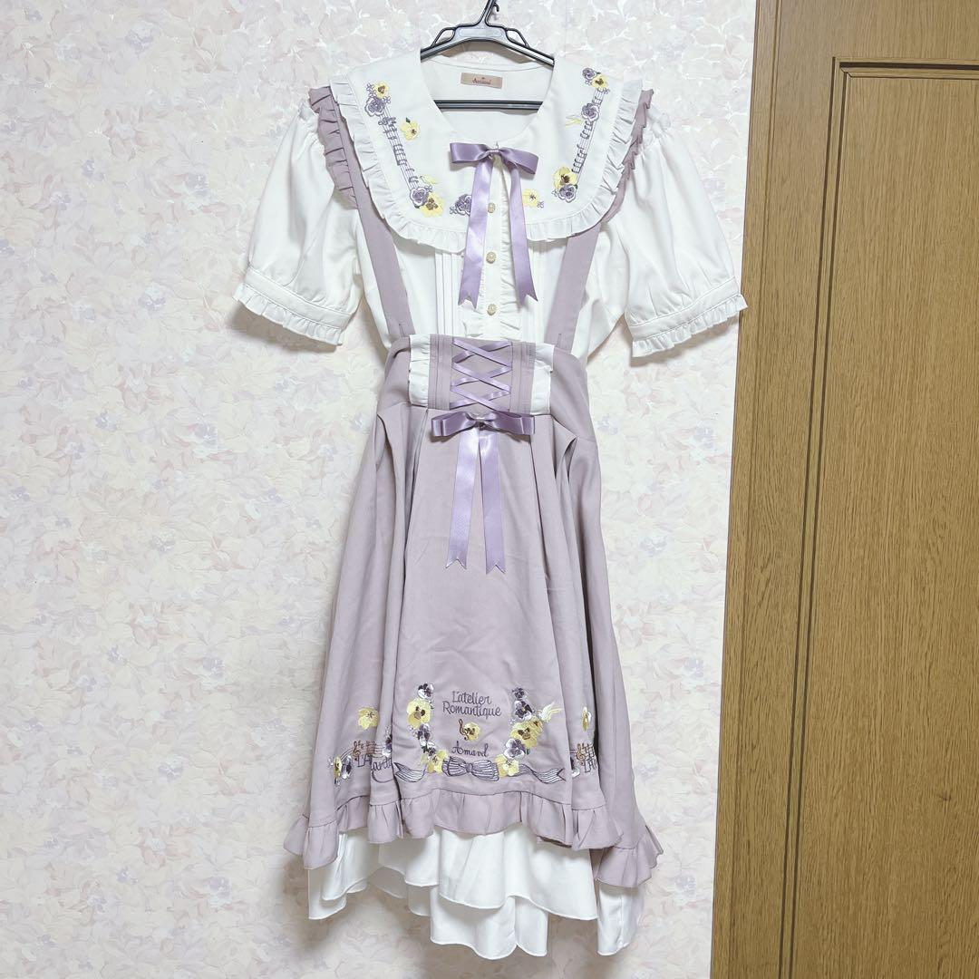 贈り物 amavel メルカリ - ブラウス ジャンスカ Melody Floral Pansy スカート