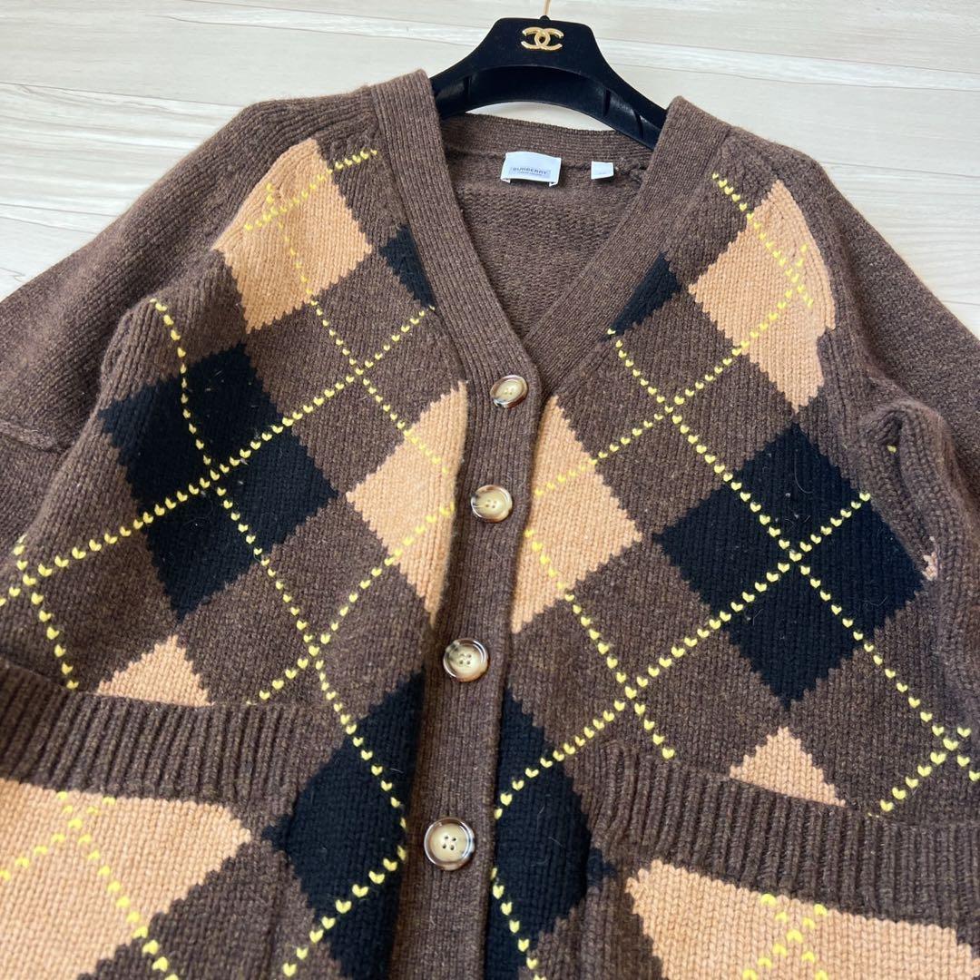 Burberry Brown Check Agnese Cardigan