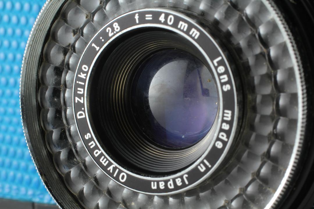 【並品　整備済】ブルー　Olympus Trip35フィルムカメラ 露出計 OK