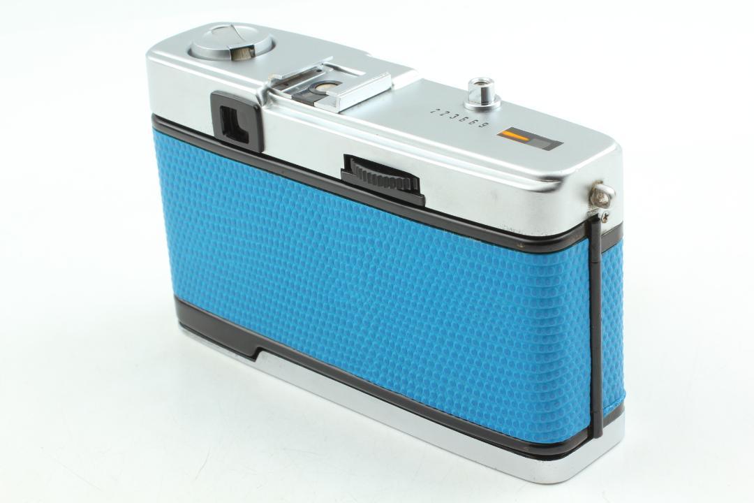 【並品　整備済】ブルー　Olympus Trip35フィルムカメラ 露出計 OK