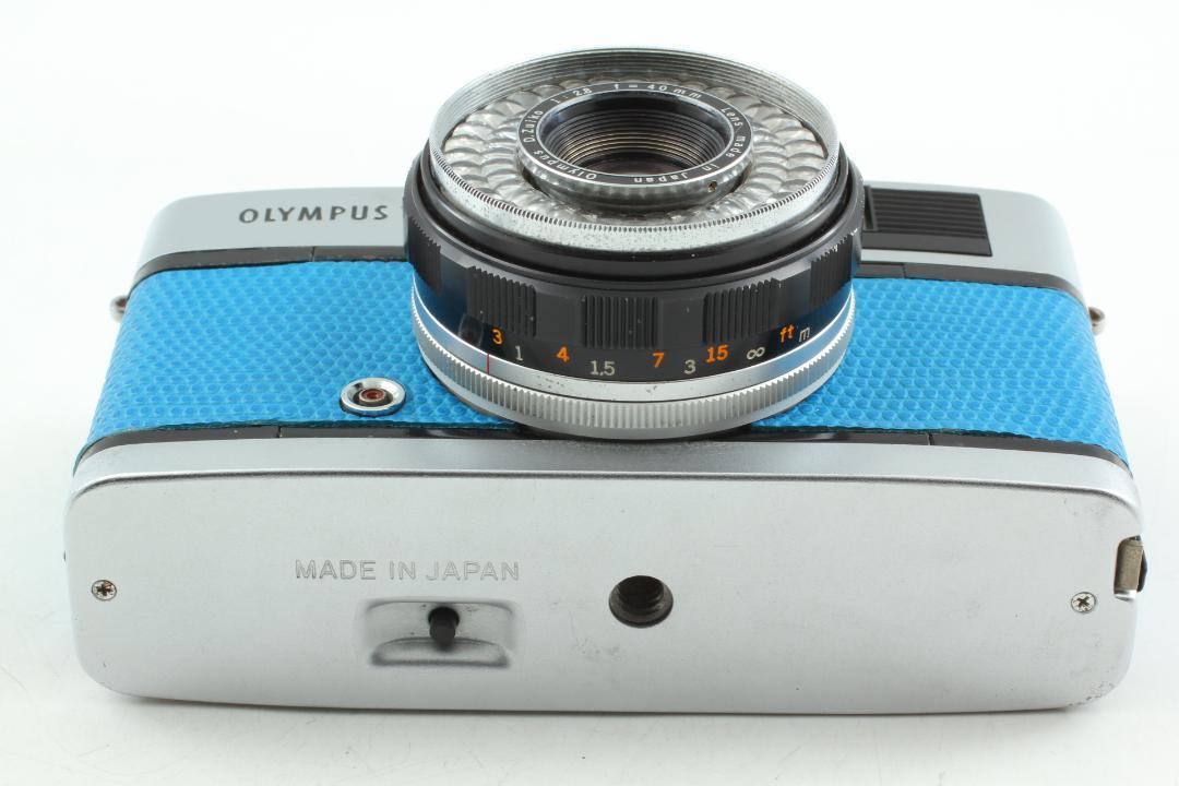 【並品　整備済】ブルー　Olympus Trip35フィルムカメラ 露出計 OK