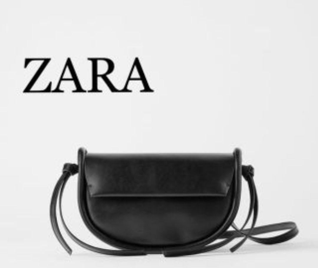 ZARA ミニマルミニクロスボディバッグ 黒 - メルカリ