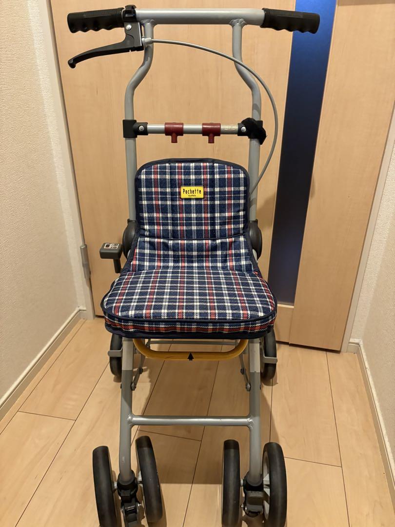 美品【須恵廣工業】ポシェットボンベⅡ シルバーカー