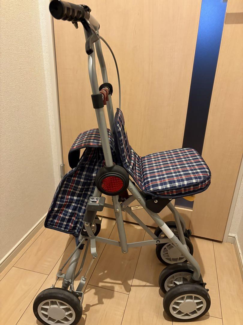 美品【須恵廣工業】ポシェットボンベⅡ シルバーカー