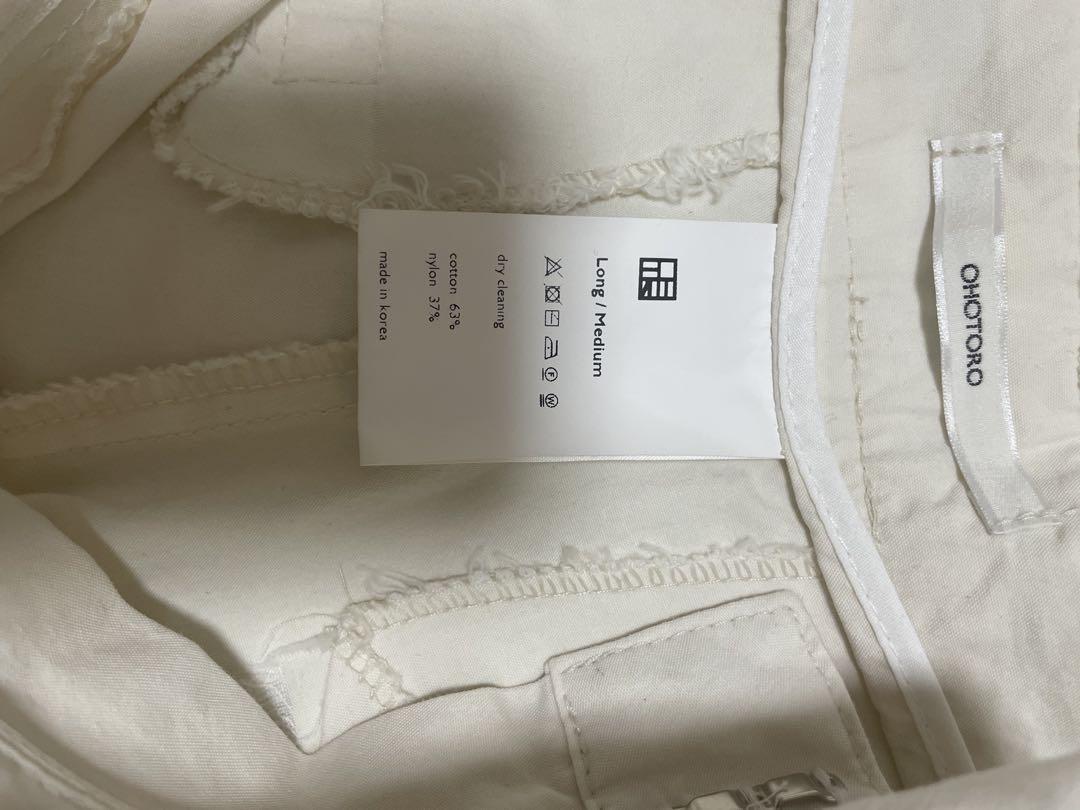 アイボリー 2 Tucks Pants M コットンプリーツ