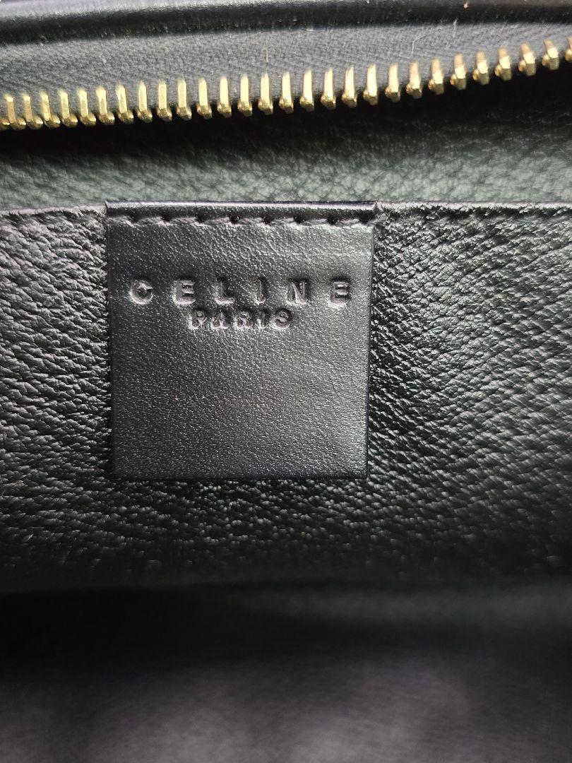 MT376 セリーヌ CELINE ポーチ マカダム ブラック　ゴールド　美品