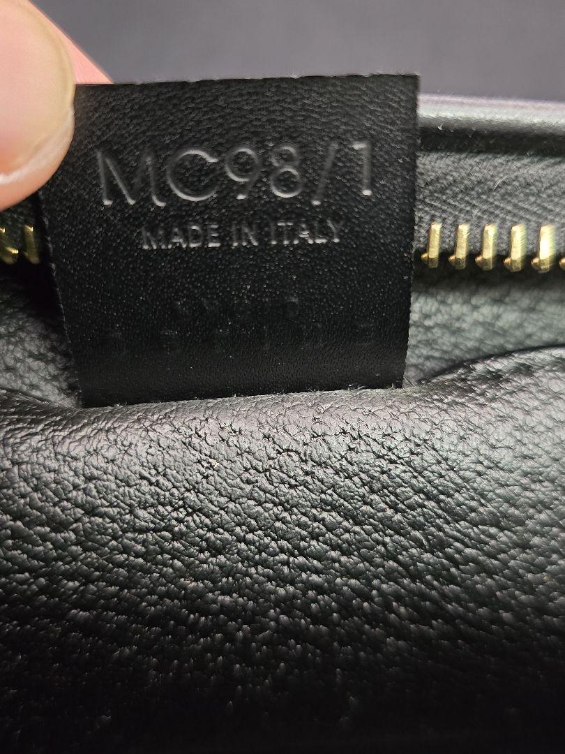 MT376 セリーヌ CELINE ポーチ マカダム ブラック　ゴールド　美品
