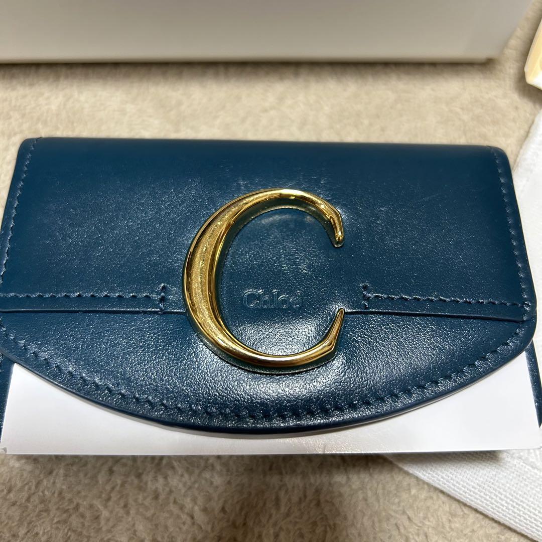 Chloe クロエ 名刺入れ  折り財布 カードケース　ミニ財布  クロエC