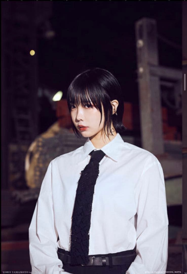 Ground Y × CHAINSAW MAN 白シャツ マキマL Ground Y