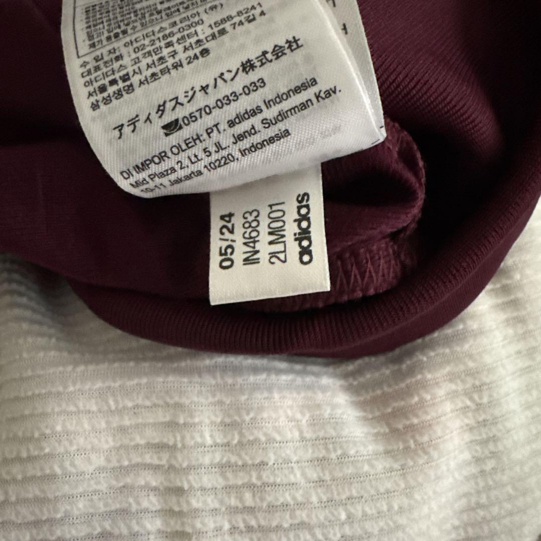 adidas ジャージ ワインレッド