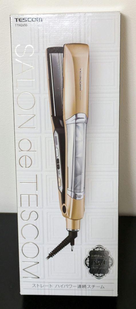 【美品】TESCOM TTH2650 マイナスイオンスチーム ヘアーアイロン