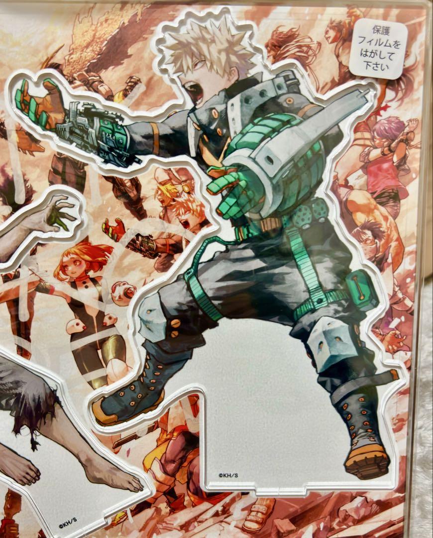 ヒロアカ原画展 アクリルMEGAフィギュアW 爆豪勝己 アクスタ