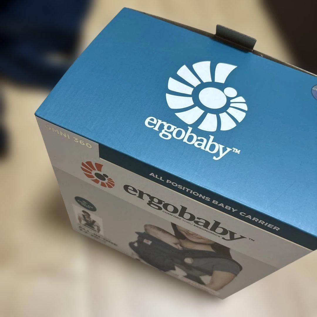 美品 エルゴ ergobaby OMNI 360 ネイビー メッシュ 抱っこ紐