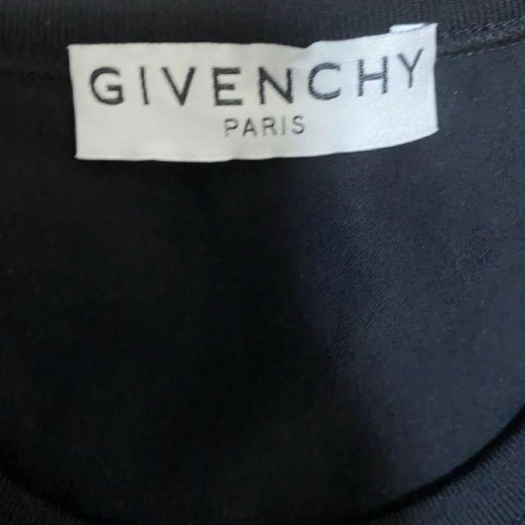 ジバンシー　GIVENCY  Tシャツ　半袖　ブラック　ブルー　花柄　ロゴ入り