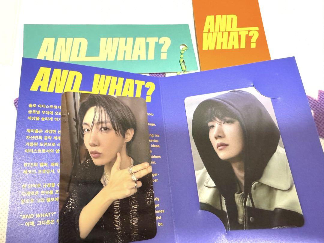 BTS J-HOPE ホビ 入場特典 トレカ 展示会 AND WHAT BTS j-hope ホビ 展示会 and what トレカ 特典 韓国 - メルカリ