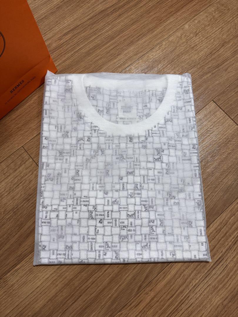 新品 希少サイズ HERMES エルメス マイクロTシャツ ボルデュック リボン