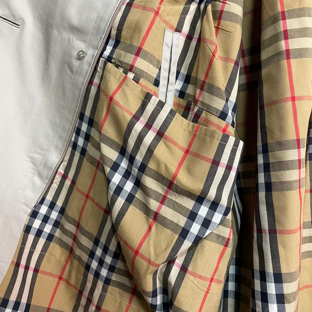 トレンチコート 裏地ノバチェック総柄