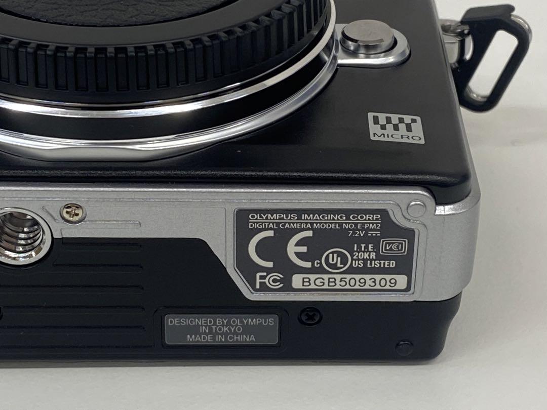 OLYMPUS オリンパス E-PM2 ブラック ボディ 本体と付属品