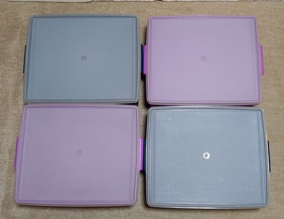 ホットセール #Tupperware タッパーウェア スーパーケース USA仕様 4個
