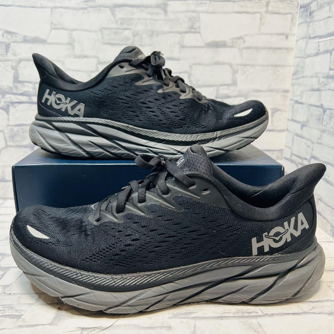 【極美品】HOKAONEONE ホカ クリフトン8 オールブラック26cm