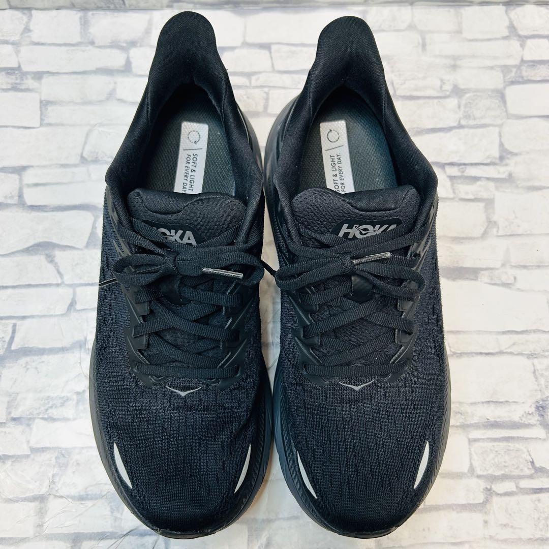 【極美品】HOKAONEONE ホカ クリフトン8 オールブラック26cm