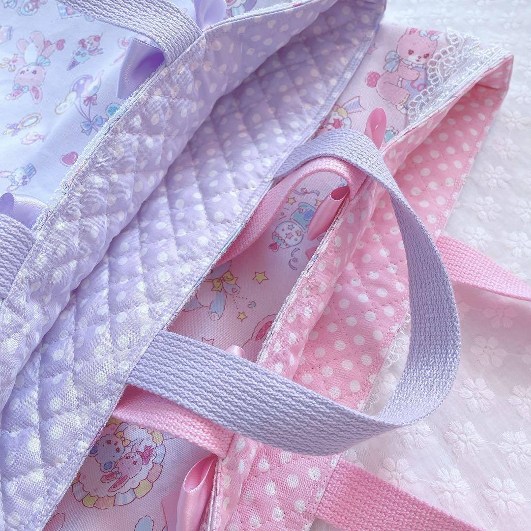 プー様   レッスンバッグ  シューズ袋 ハンドメイド