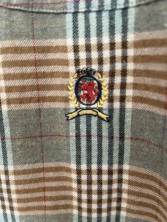 超特価定番 TOMMYHILFIGER チェックシャツ ブラウン xehw1-m14087918286 大得価国産
