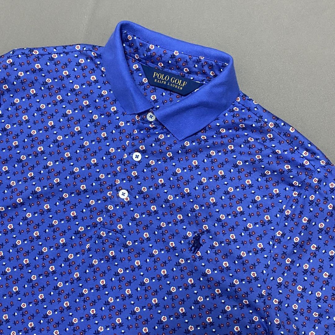 人気が高い ポロゴルフPOLO SラルフローレンRLX GOLF花柄半袖ポロシャツ メンズウェア
