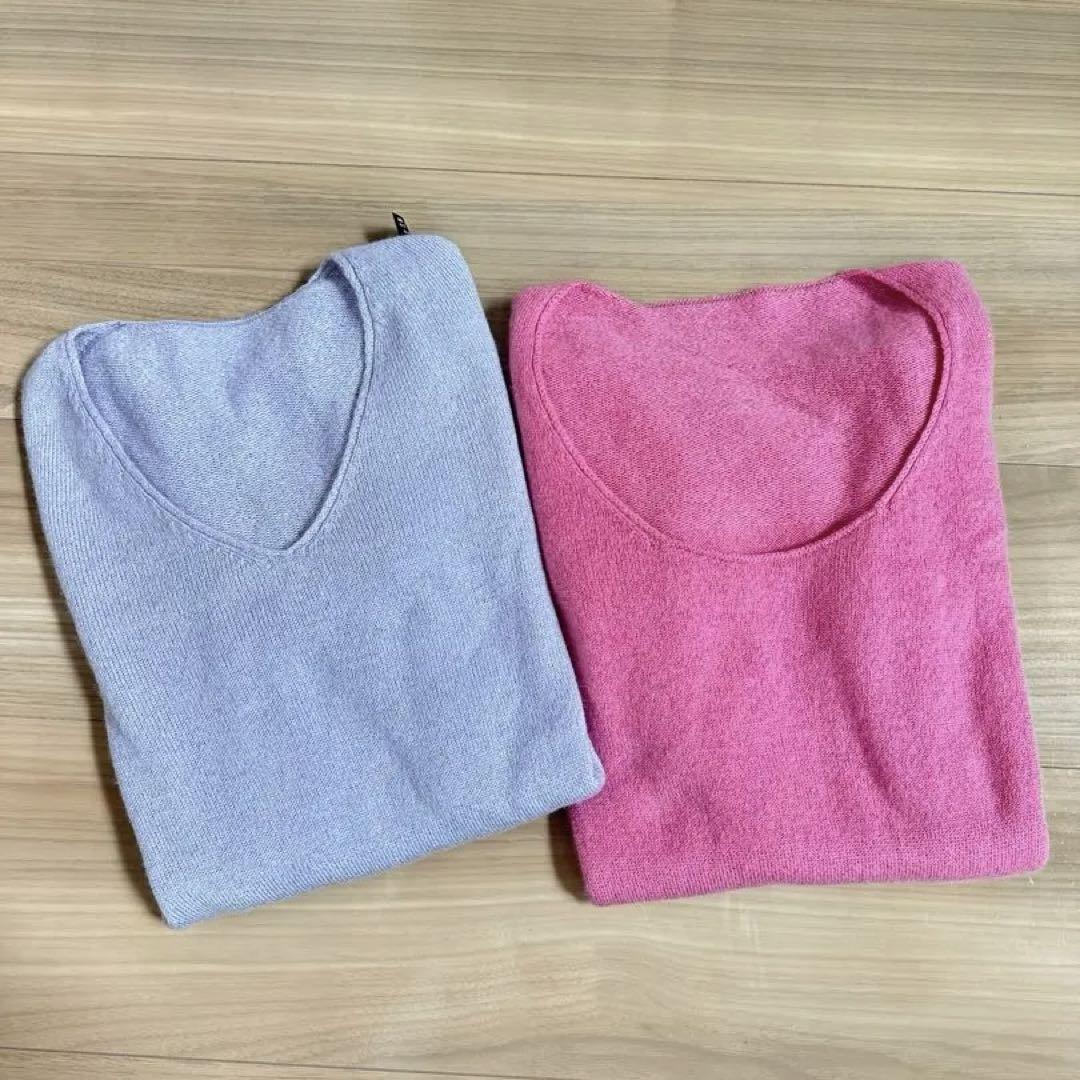 NUONE ホールガーメント　春ニット2色セット