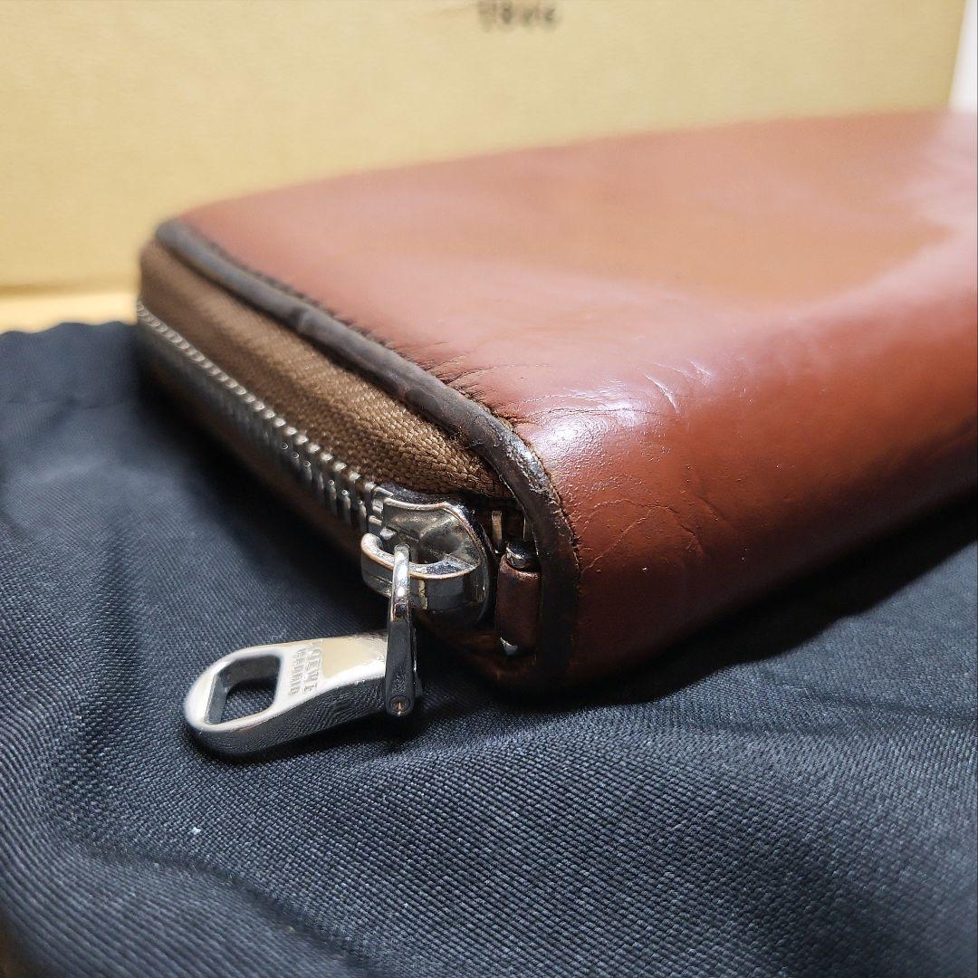 LOEWE ロエベ 長財布 ヘリテージ ラウンドファスナー ロゴ金具