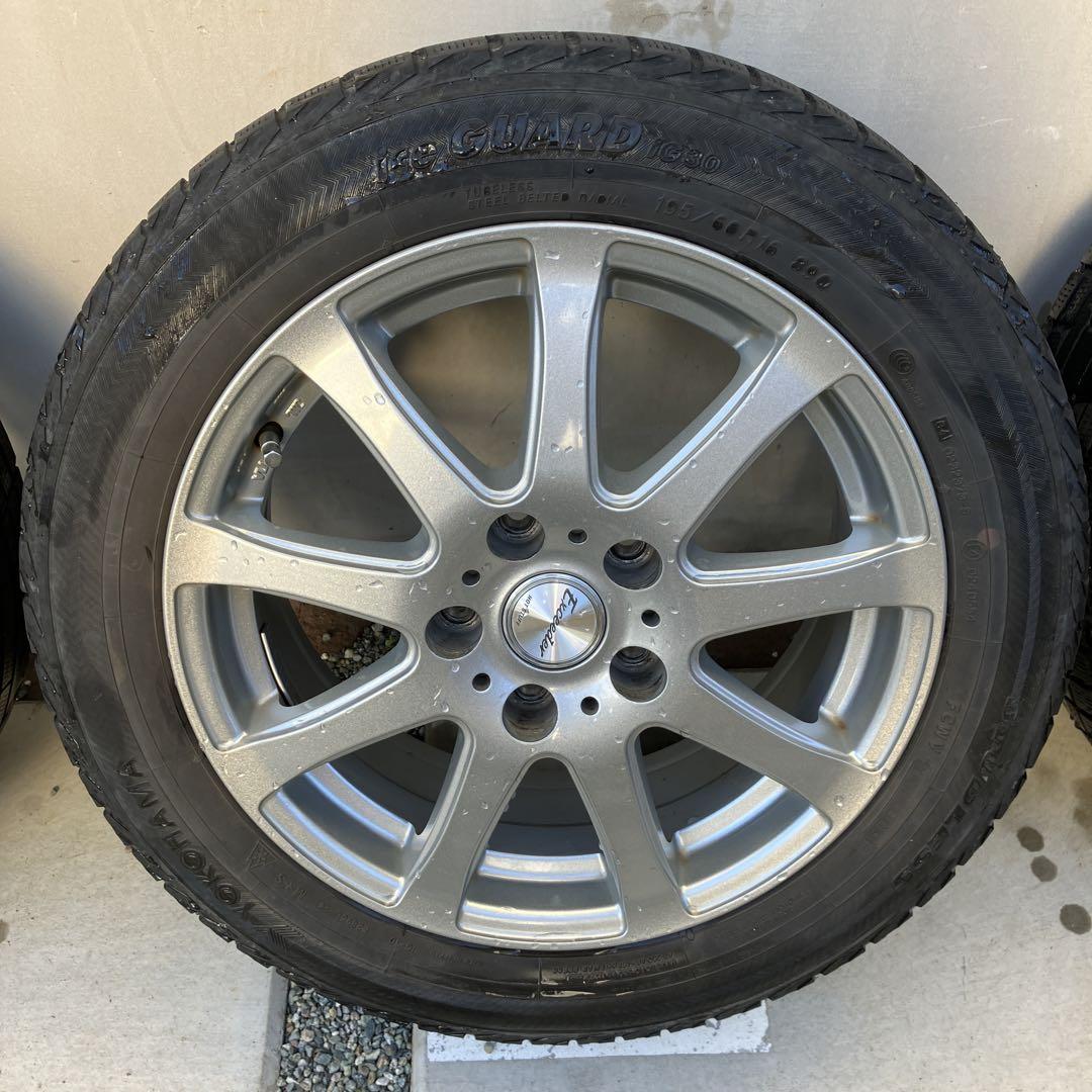 スタッドレスタイヤ　ホイール付き　4本セット　195/60R/16
