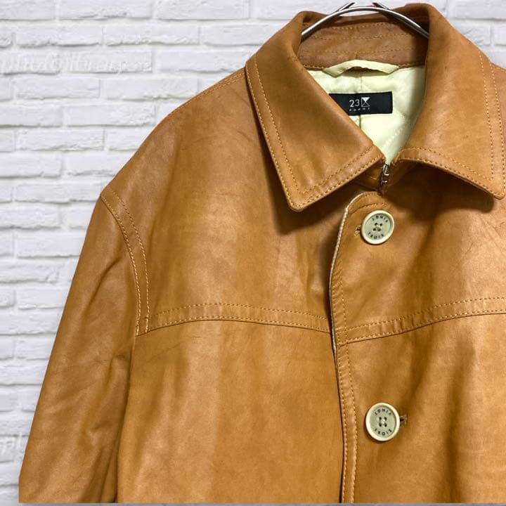 メール便送料無料05 23区HOMME 23区オム レザージャケット レザー