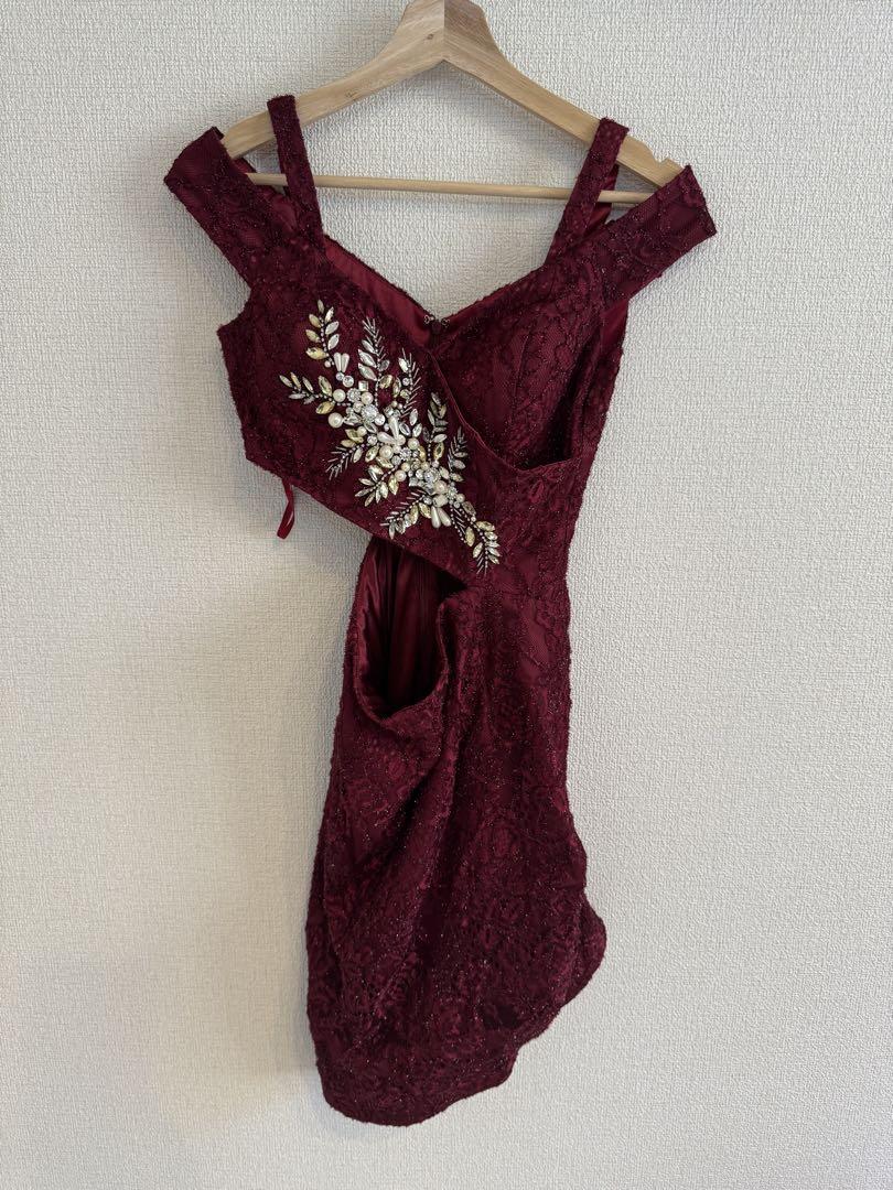 ROBE de FLEURS Glossy ドレス ビジュー刺繍