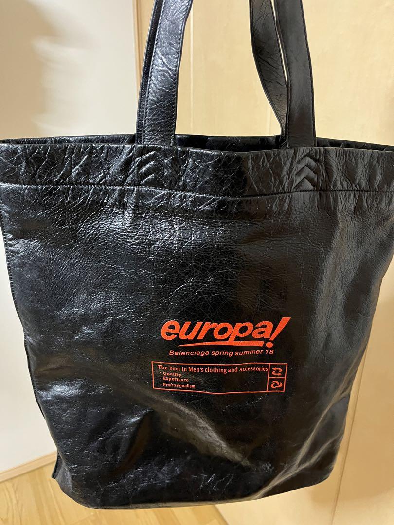 europal! エコバッグ 黒 合成皮革