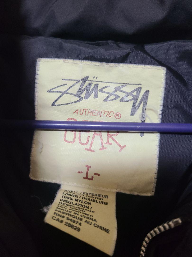 stussy 90s ダウンジャケット 黒 画像3