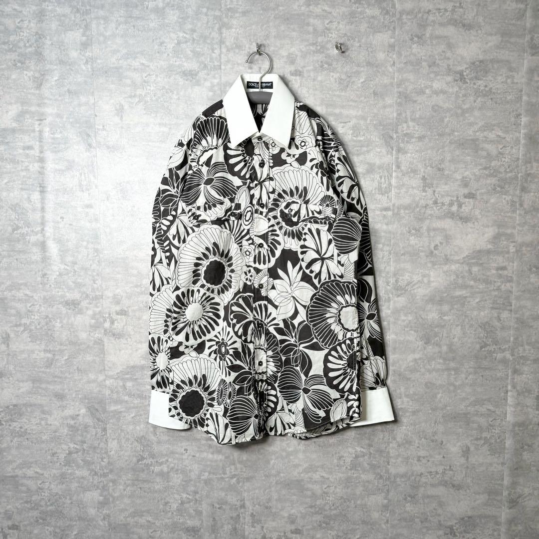 【入手困難】ドルチェアンドガッバーナ 総柄シャツ ボタニカル イタリア製 美品