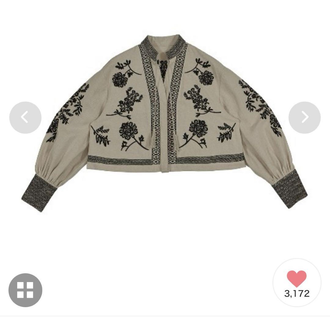 AMERI MEDI VINTAGE FLOWER EMBROIDERY アメリ アメリ MEDI VINTAGE FLOWER EMBROIDERY SHIRT（Ameri（アメリ