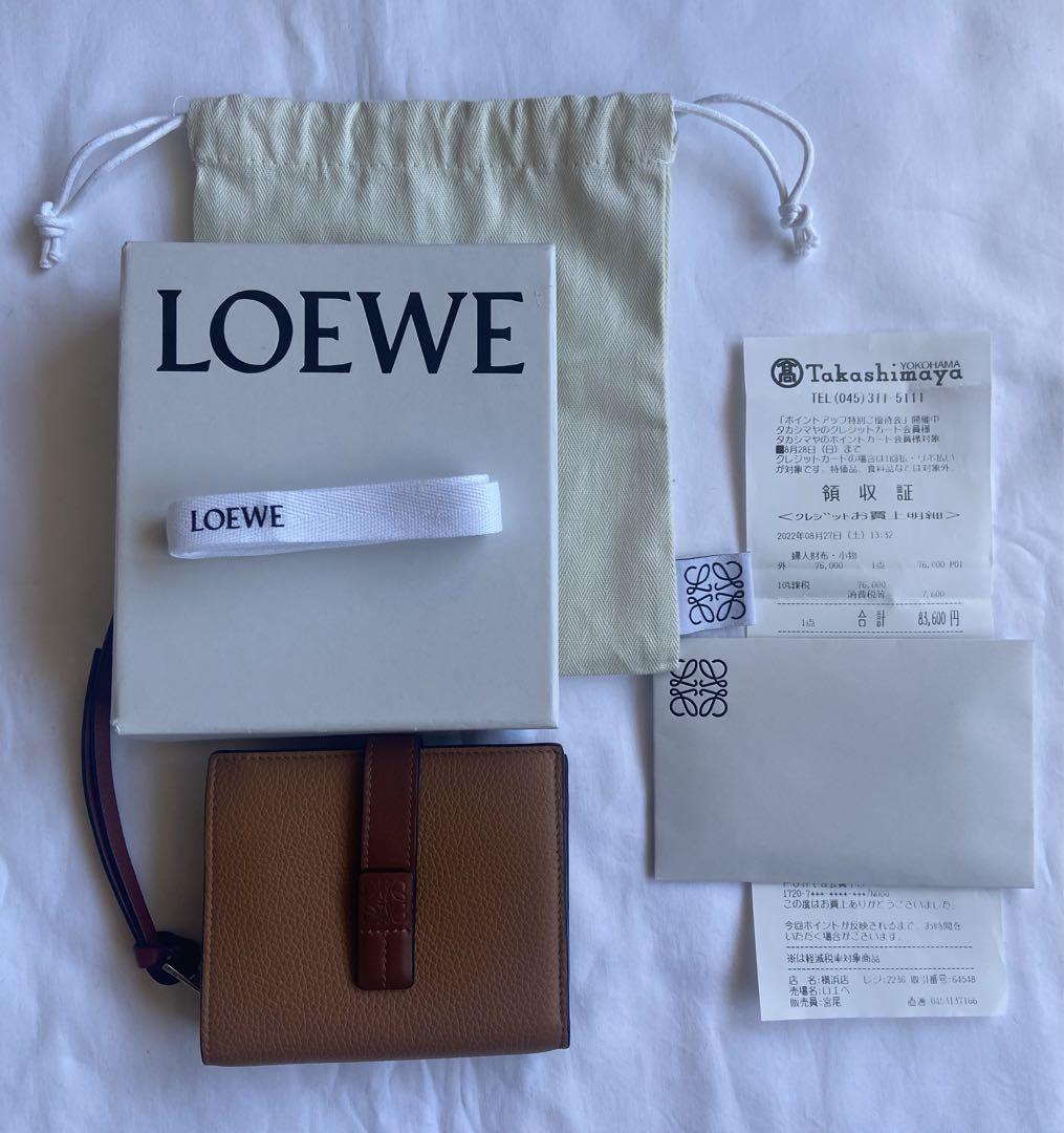 週末セール！ロエベ　百貨店購入　コンパクトジップウォレット