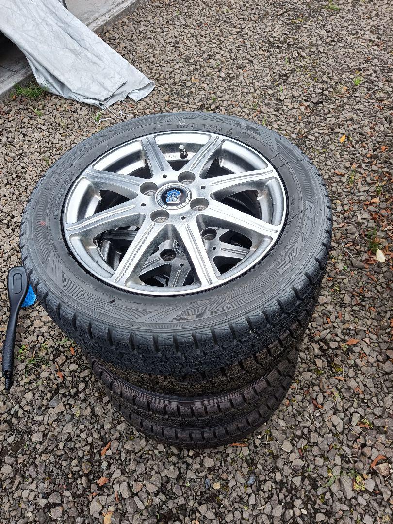 古DUNLOP DSX-2スタッドレス 155 65R14 アルミホイール４本