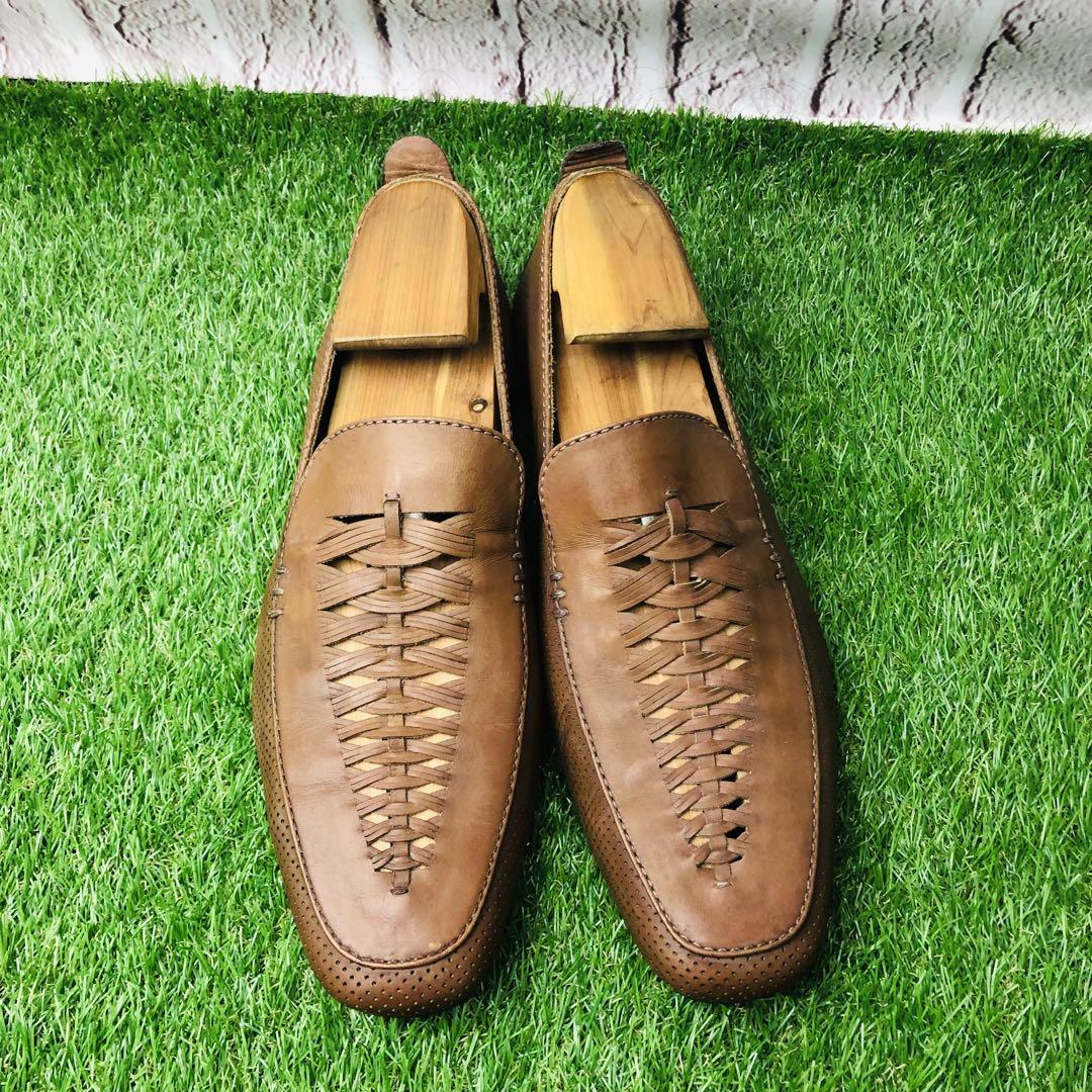 極美品 BOTTEGA VENETTA ローファー イントレチャート 41½