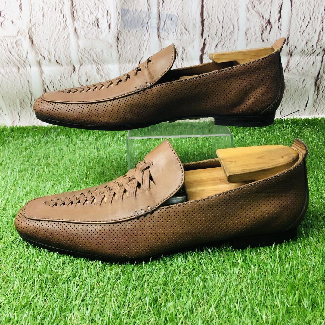 極美品 BOTTEGA VENETTA ローファー イントレチャート 41½